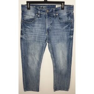 TK Axel Men's Slim Boot Jeans Light Wash Size 32 Denim Cowboy Fast Shipping